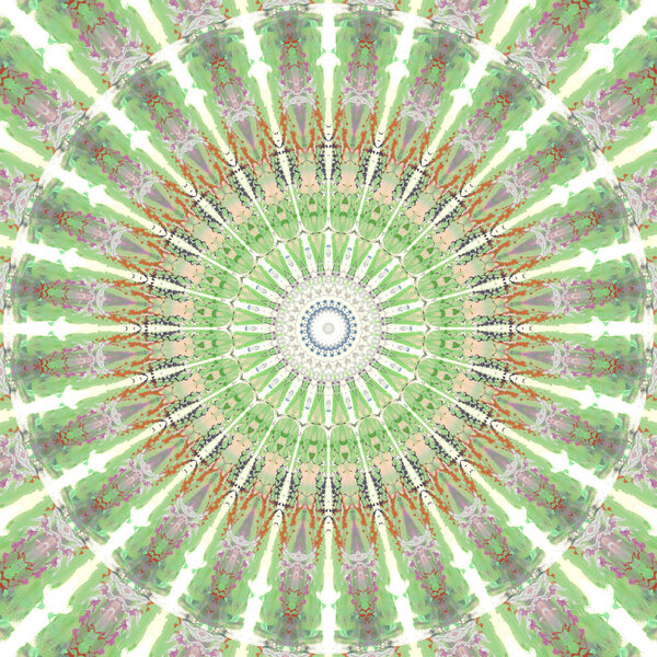 Ethnic multicolored abstract pattern in smear style. Seamless textile background with vintage art