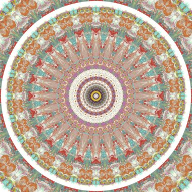 Lekeli olarak etnik çok renkli soyut desen. Klasik sanatla kusursuz tekstil arkaplanı