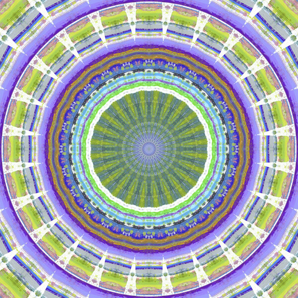 Ethnic multicolored abstract pattern in smear style. Seamless textile background with vintage art