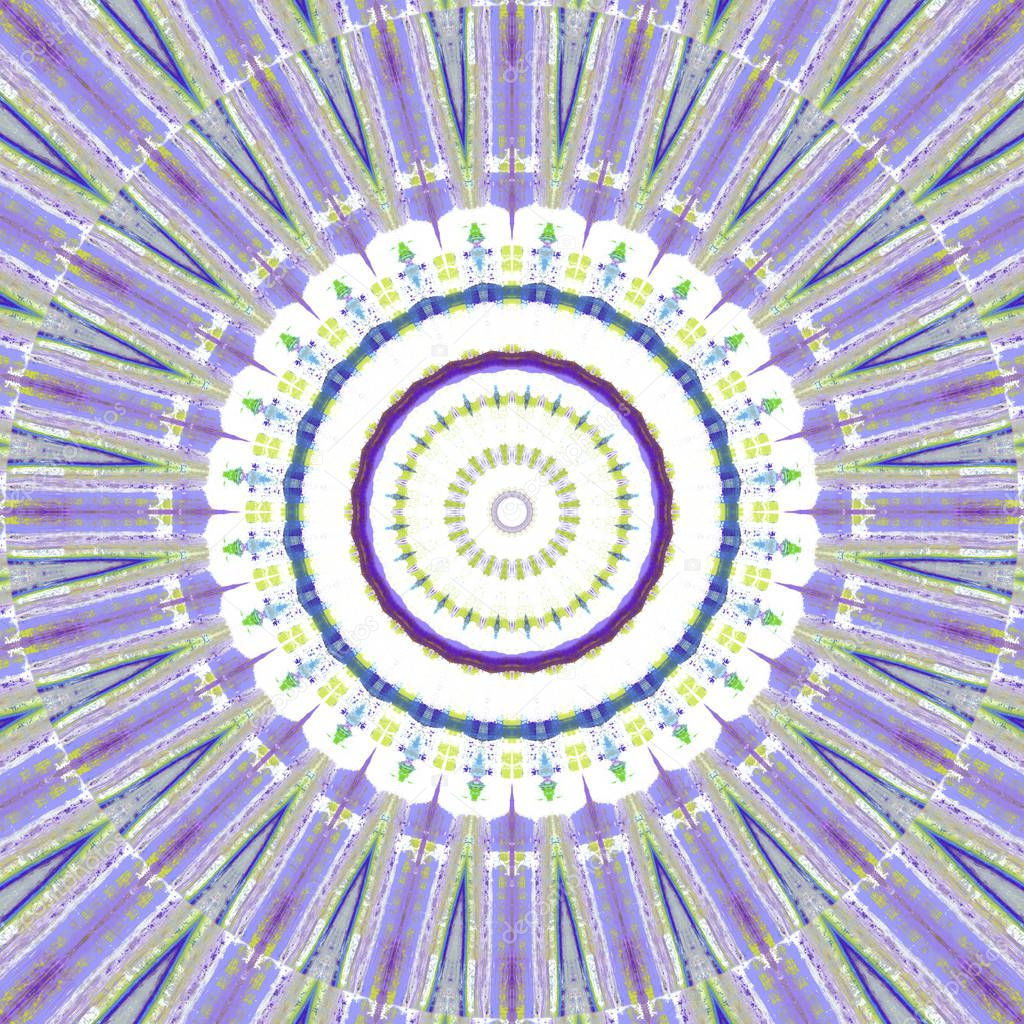 Ethnic multicolored abstract pattern in smear style. Seamless textile background with vintage art