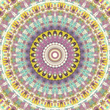 Lekeli olarak etnik çok renkli soyut desen. Klasik sanatla kusursuz tekstil arkaplanı