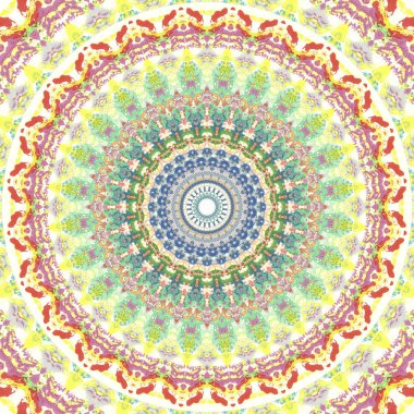 Lekeli olarak etnik çok renkli soyut desen. Klasik sanatla kusursuz tekstil arkaplanı