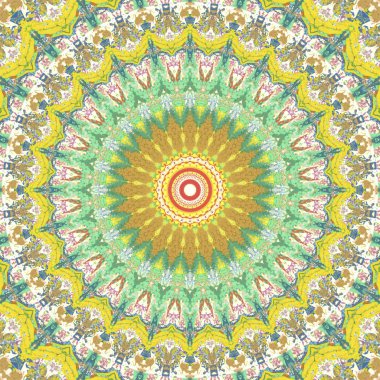 Lekeli olarak etnik çok renkli soyut desen. Klasik sanatla kusursuz tekstil arkaplanı