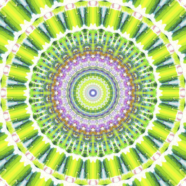 Ethnic multicolored abstract pattern in smear style. Seamless textile background with vintage art