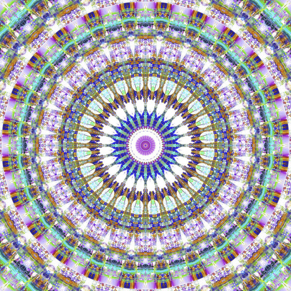 Ethnic multicolored abstract pattern in smear style. Seamless textile background with vintage art