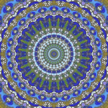 Lekeli olarak etnik çok renkli soyut desen. Klasik sanatla kusursuz tekstil arkaplanı