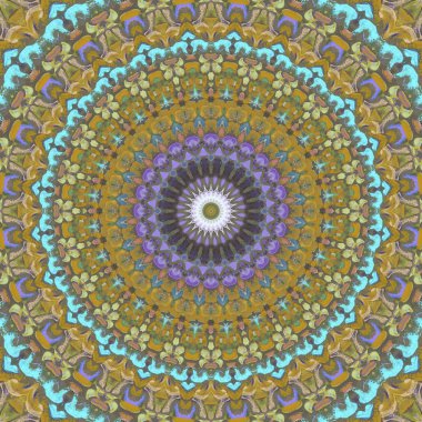 Lekeli olarak etnik çok renkli soyut desen. Klasik sanatla kusursuz tekstil arkaplanı