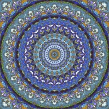 Lekeli olarak etnik çok renkli soyut desen. Klasik sanatla kusursuz tekstil arkaplanı