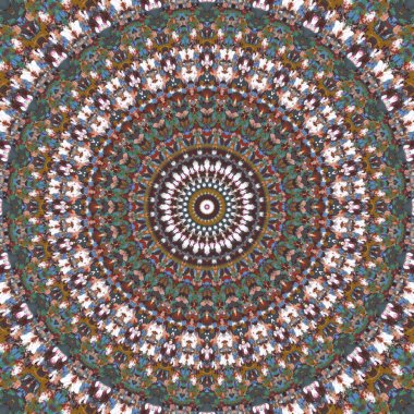 Lekeli olarak etnik çok renkli soyut desen. Klasik sanatla kusursuz tekstil arkaplanı