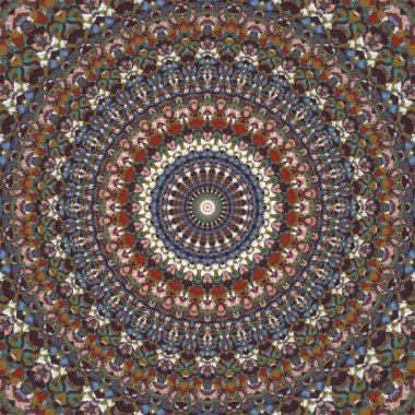 Lekeli olarak etnik çok renkli soyut desen. Klasik sanatla kusursuz tekstil arkaplanı