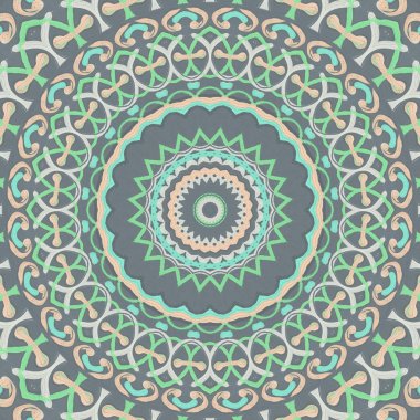 Lekeli olarak etnik çok renkli soyut desen. Klasik sanatla kusursuz tekstil arkaplanı