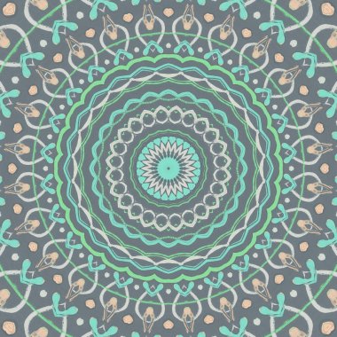 Lekeli olarak etnik çok renkli soyut desen. Klasik sanatla kusursuz tekstil arkaplanı