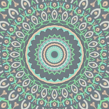 Lekeli olarak etnik çok renkli soyut desen. Klasik sanatla kusursuz tekstil arkaplanı