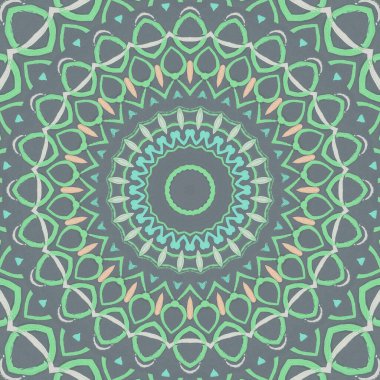 Lekeli olarak etnik çok renkli soyut desen. Klasik sanatla kusursuz tekstil arkaplanı