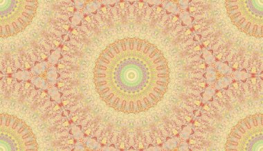 Renkli, kaliteli bir el yağlı boyası karalama tekniğiyle kağıda çizilmiş. Soyut fayansla tekstil desensiz arkaplan