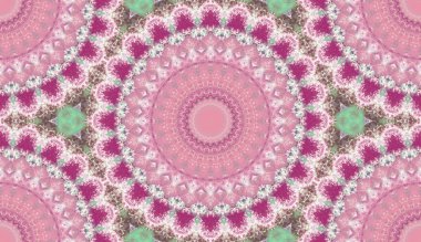 andala kaleydoskopi. Etnik renkli modern soyut ve karalama tekniğiyle kağıda yağlı boya çizilmiş. Kusursuz desen fraktür, doku, arkaplan