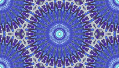 andala kaleydoskopi. Etnik renkli modern soyut ve karalama tekniğiyle kağıda yağlı boya çizilmiş. Kusursuz desen fraktür, doku, arkaplan