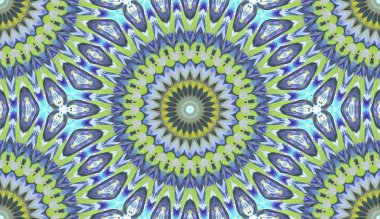 andala kaleydoskopi. Etnik renkli modern soyut ve karalama tekniğiyle kağıda yağlı boya çizilmiş. Kusursuz desen fraktür, doku, arkaplan