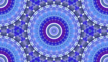 andala kaleydoskopi. Etnik renkli modern soyut ve karalama tekniğiyle kağıda yağlı boya çizilmiş. Kusursuz desen fraktür, doku, arkaplan