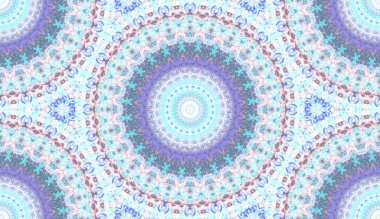 andala kaleydoskopi. Etnik renkli modern soyut ve karalama tekniğiyle kağıda yağlı boya çizilmiş. Kusursuz desen fraktür, doku, arkaplan