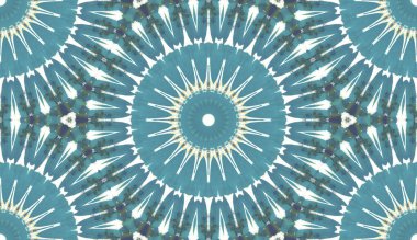 andala kaleydoskopi. Etnik renkli modern soyut ve karalama tekniğiyle kağıda yağlı boya çizilmiş. Kusursuz desen fraktür, doku, arkaplan