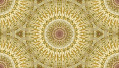 andala kaleydoskopi. Etnik renkli modern soyut ve karalama tekniğiyle kağıda yağlı boya çizilmiş. Kusursuz desen fraktür, doku, arkaplan