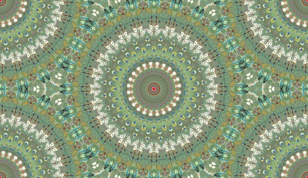 Andala Kaleidoscope Ethnic Coloré Moderne Abstrait Dessiné Peinture Huile Sur — Photo