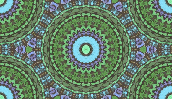 Mandala Caleidoscópio Etnia Moderna Colorido Abstrato Desenhado Pintura Óleo Sobre — Fotografia de Stock