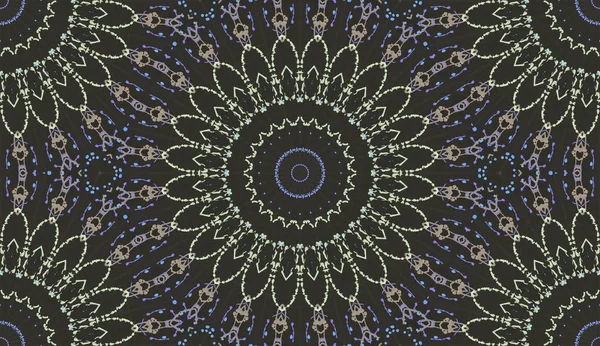 Mandala Kaleidoscope Ethnic Kolorowe Nowoczesne Abstrakcyjne Rysowane Obraz Olejny Papierze — Zdjęcie stockowe