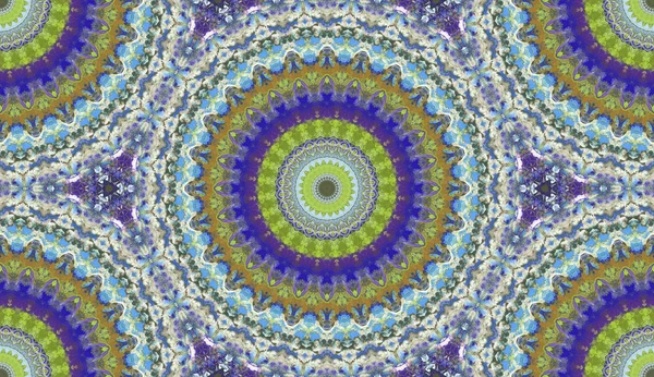 Mandala Kaleidoscope Ethnic Kolorowe Nowoczesne Abstrakcyjne Rysowane Obraz Olejny Papierze — Zdjęcie stockowe