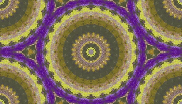 Mandala Kaleidoscope Ethnic Kolorowe Nowoczesne Abstrakcyjne Rysowane Obraz Olejny Papierze — Zdjęcie stockowe