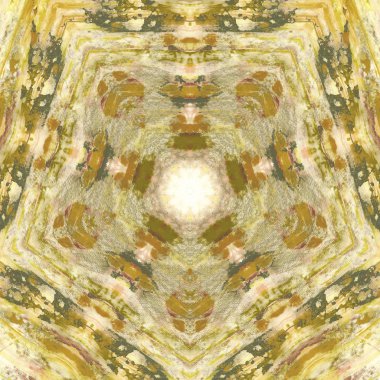 Etnik renkli, modern, soyut el yağlı boyayı karalama tekniğiyle kağıda çizdi. Tekstil desensiz kırışıklık, doku, arka plan yağlı boya beş köşeli yıldız taşı.