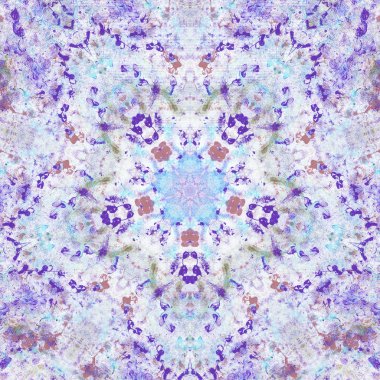 Etnik renkli, modern, soyut el yağlı boyayı karalama tekniğiyle kağıda çizdi. Tekstil desensiz kırışıklık, doku, arka plan yağlı boya beş köşeli yıldız taşı.