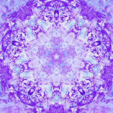 Etnik renkli, modern, soyut el yağlı boyayı karalama tekniğiyle kağıda çizdi. Tekstil desensiz kırışıklık, doku, arka plan yağlı boya beş köşeli yıldız taşı.