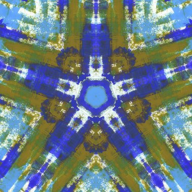 Etnik renkli, modern, soyut el yağlı boyayı karalama tekniğiyle kağıda çizdi. Tekstil desensiz kırışıklık, doku, arka plan yağlı boya beş köşeli yıldız yağı boyası beş köşeli yıldız taşı.