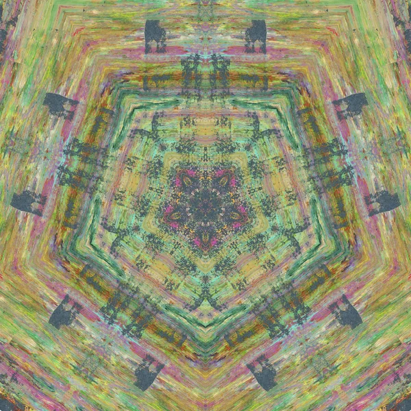 Этническая Красочная Современная Абстрактная Рисованная Масляная Живопись Бумаге Технике Мазка — стоковое фото