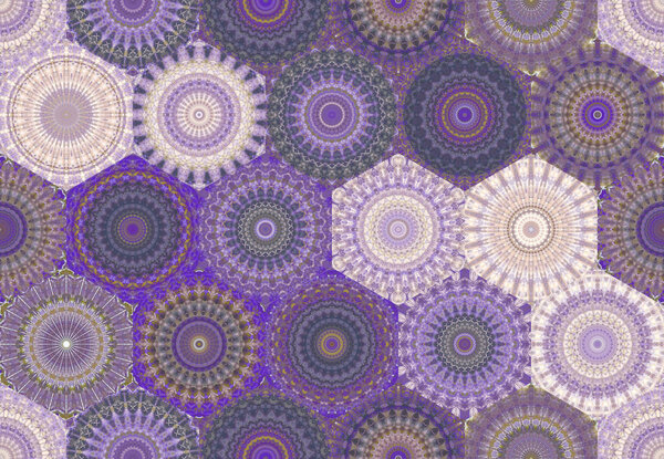 andala kaleidoscope.Ethnic colorful modern abstract and drawn oil painting on paper in smear technique. seamless pattern facture, texture, background