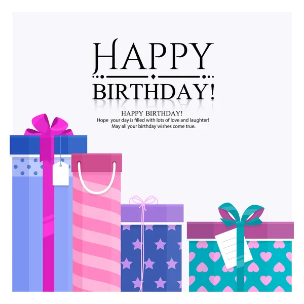 Pile of gift boxes for your birthday or christmas. Lots of presents in flat style. — Stock Vector