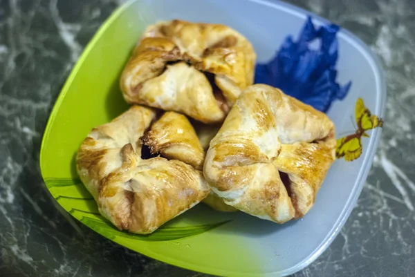 Tortas quadrangulares caseiras — Fotografia de Stock