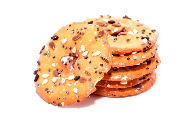 Biscoitos com diferentes tipos de sementes — Fotografia de Stock