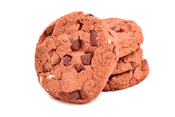 Sušenky s kousky čokolády — Stock fotografie