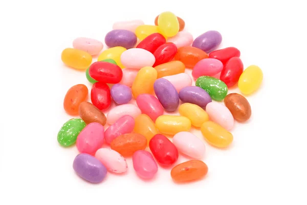 Jelly beans on white — Stock Photo, Image