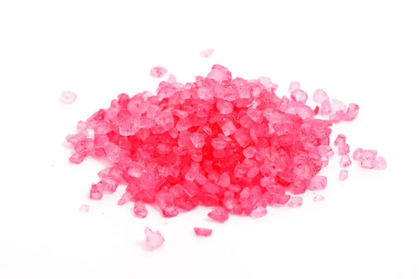 Bath red salt on white — Stock Photo, Image