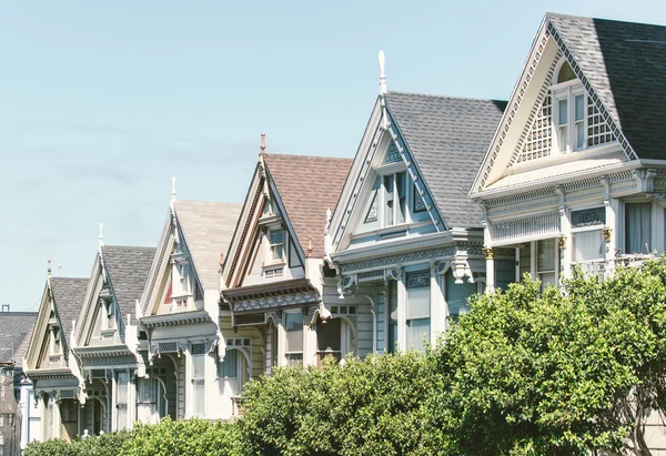 Casas de senhoras pintadas em San Francisco — Fotografia de Stock