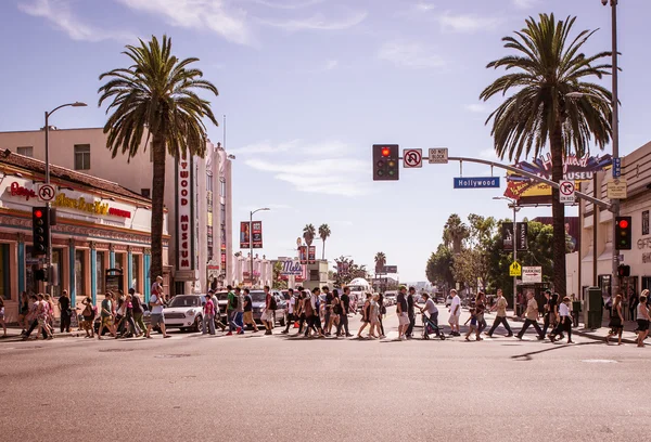 Hollywood Boulevard al atardecer — Foto de Stock