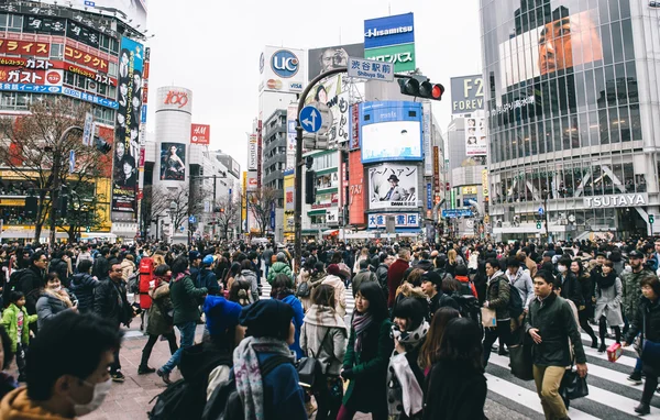Shibuya Tokyo kereszt — Stock Fotó