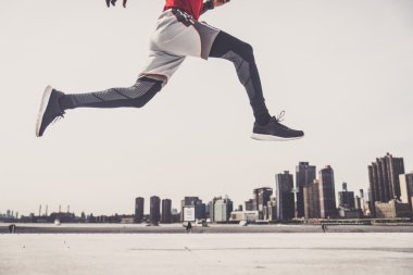 Sportif adam eğitim açık havada