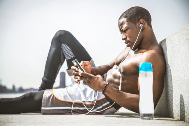 Sportif adam eğitim açık havada