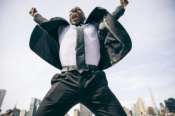 Confident happy businessman — Stock Photo, Image