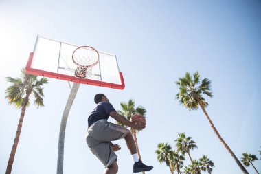 Basketbol oyuncu yapma dunk